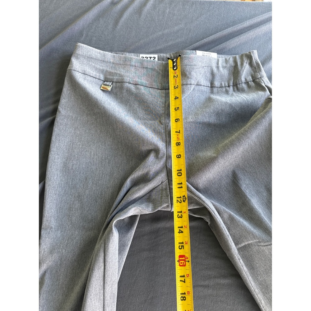 Alfani Women Tummy Control Capri Pants Light Grey Heather Size 12 100035306MS - Picture 4 of 6